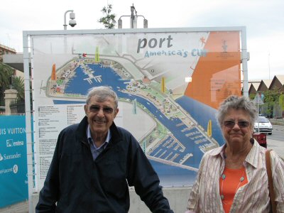 Bob and Betty at the America's Cup Village