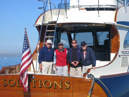 Dr. Beyster and crew sailing to Catalina